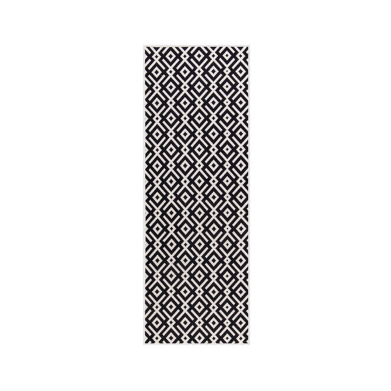 Tapis de cuisine antidérapant Dontrez, Noir