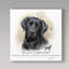« black labrador », reproduction d’impression sur toile tendue-26853365