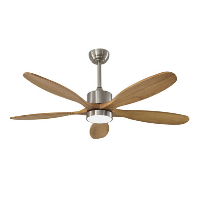 52" Ceiling Fan with Lights Quiet DC Motor  Ceiling Fans 6 Speed Levels,Reversible Ceiling Fan, for Patio Living Room, Bedroom