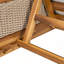 Solid Acacia Wood Sun Lounger with Cushions-1989557864