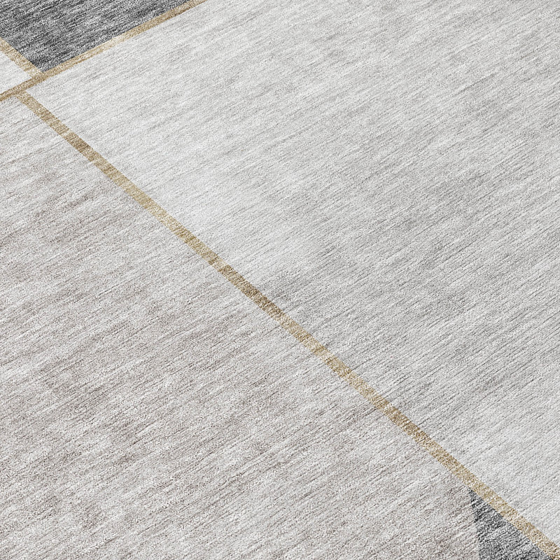 Alta Washable Geometric Indoor / Outdoor Rug, Rectangle 5' x 7'6"