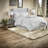 Elegant 7 Piece Bedding Sets Full Polyester Pleated Tufted For Home