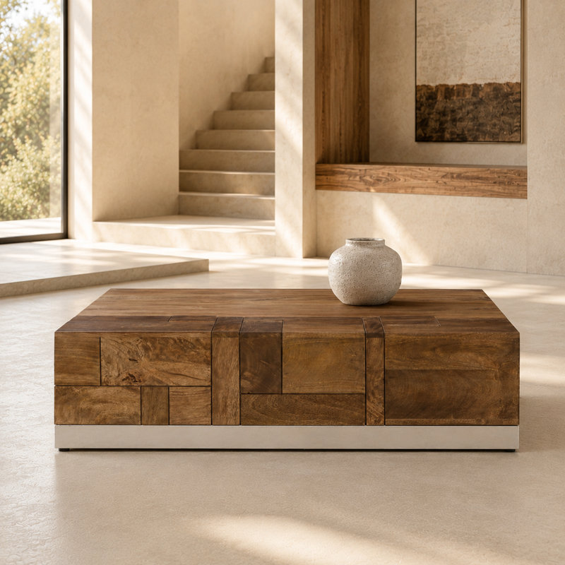 Gerasimos Solid Wood Top Single Coffee Table