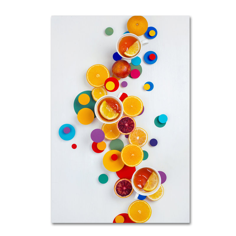 « suprematic teatime », reproduction de photo sur toile tendue, H 19 po x l 12 po