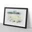 Lake Ullswater in Cumbria in Abstract - Picture Frame Graphic Art Print-55777544-55777553