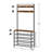 Aarran Hall Tree with Shoe Storage and 9 Hooks,Shoe and Coat Rack