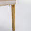 Chaise rembourrée haut de gamme en velours capitonné avec garniture cloutée