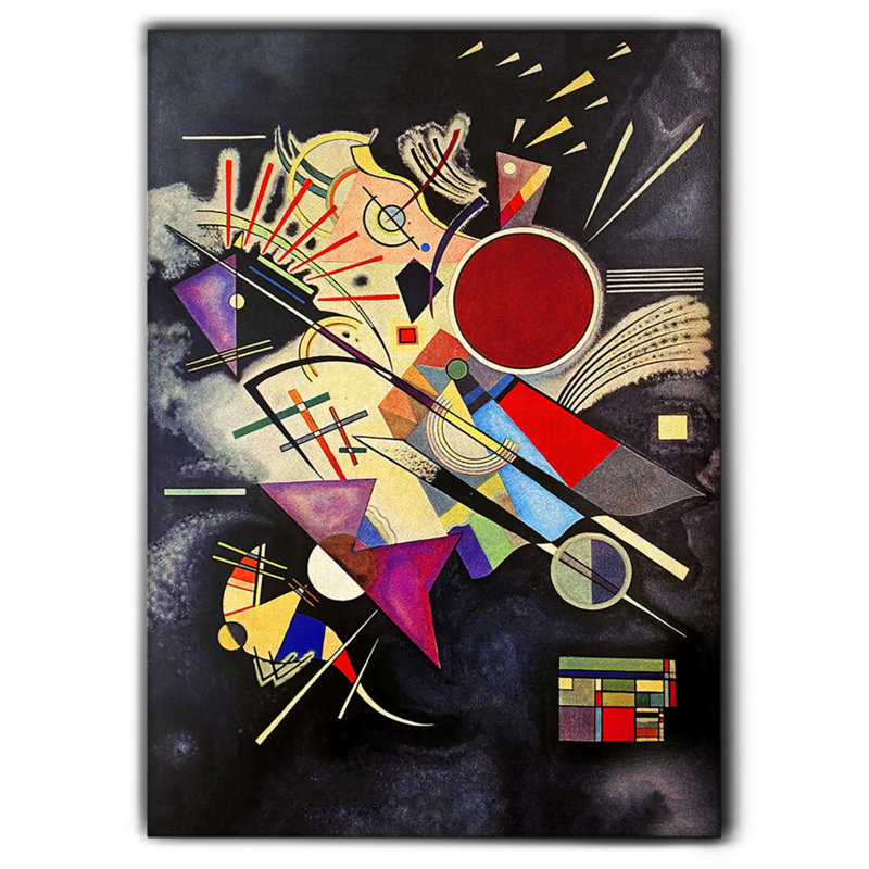 Curva dominante by Wassily Kandinsky - Rectangle Painting on Canvas, 135cm H x 95cm W
