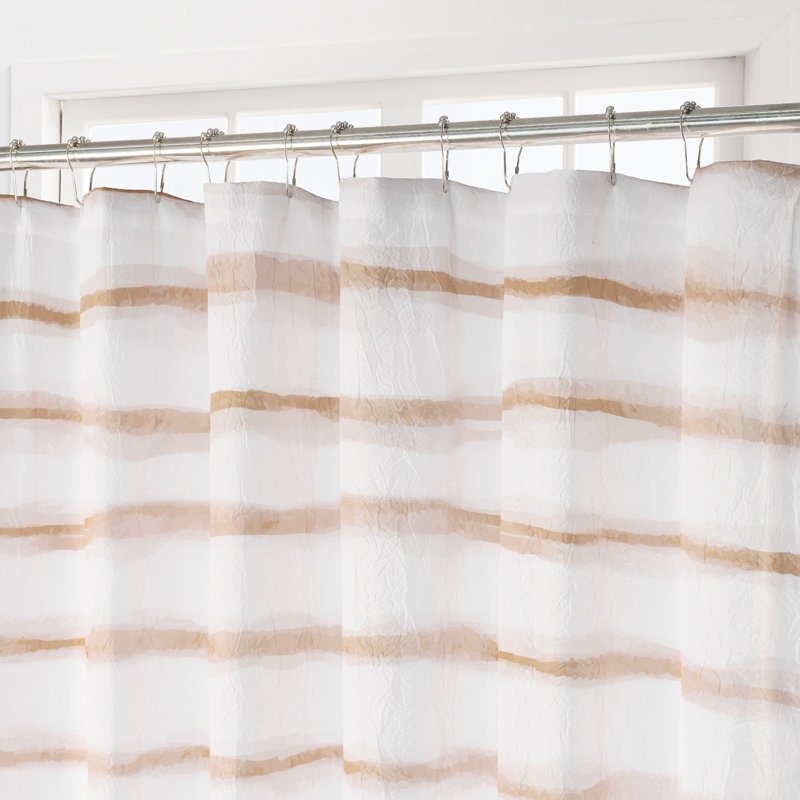 Rideau de douche Wavy, Naturel