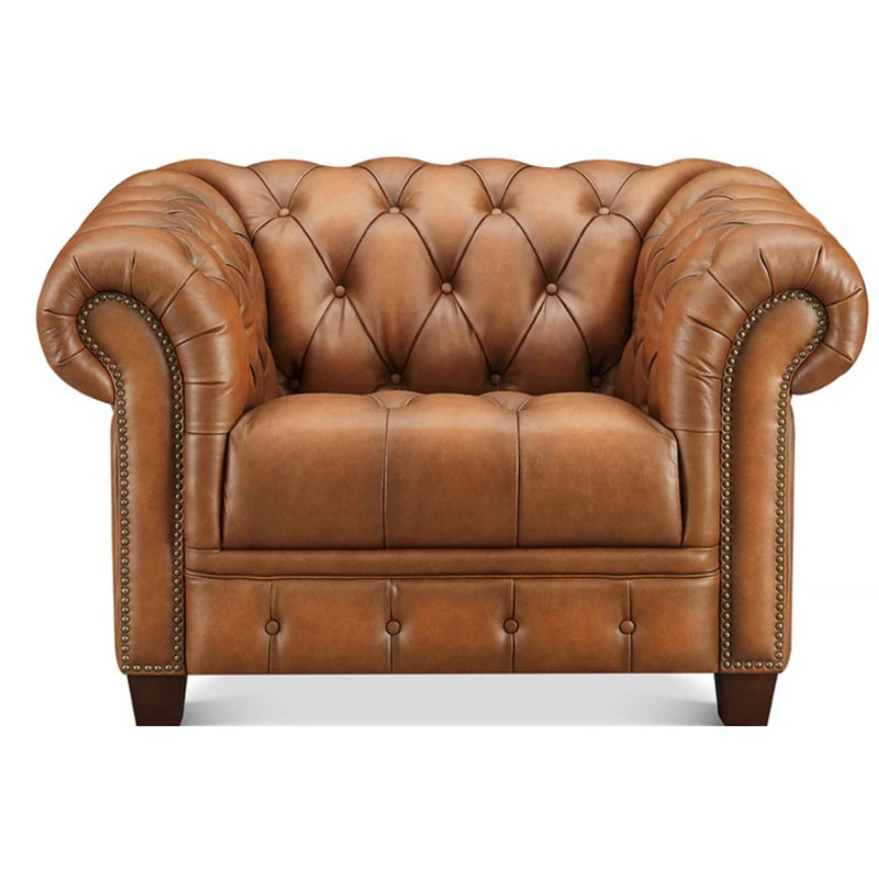 Fauteuil d'appoint moderne en cuir