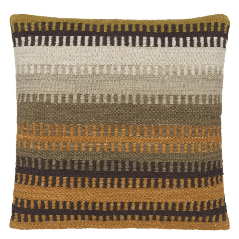 Muturi Outdoor Decorative Pillow, Natural Striped