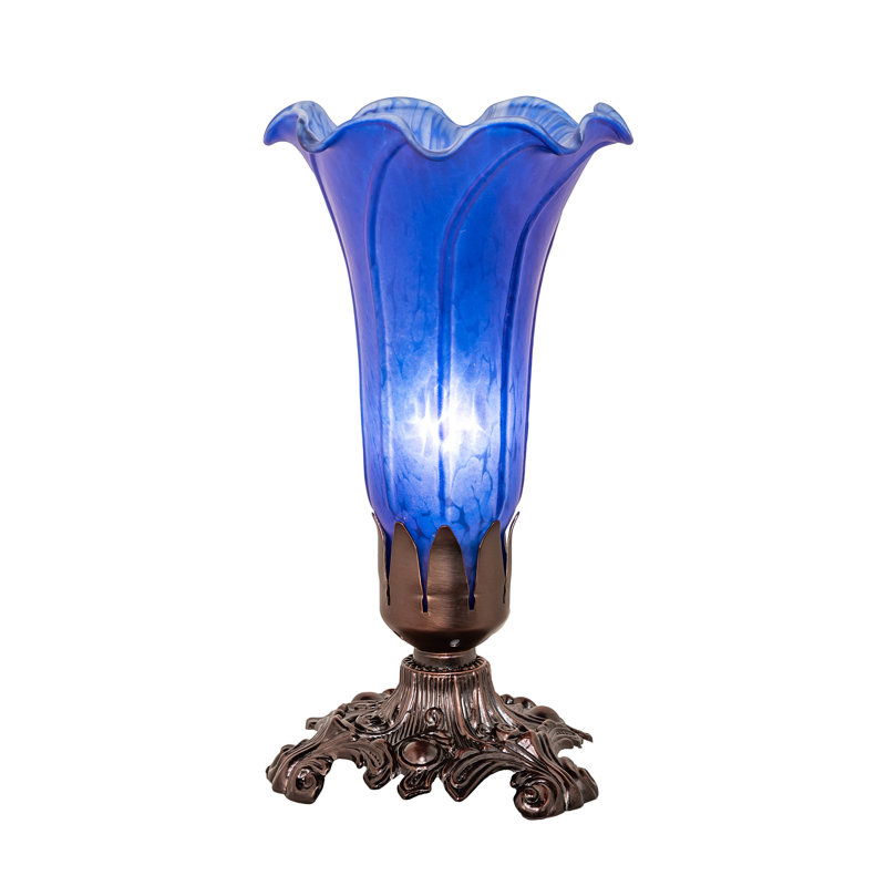 Meyda Tiffany & Stained Glass Table Lamp, Blue