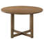 Modern Round Dining Table with X-Cross Base