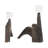 Dondria 2 Pieces Paranassus Statuary With Crystal Cubes