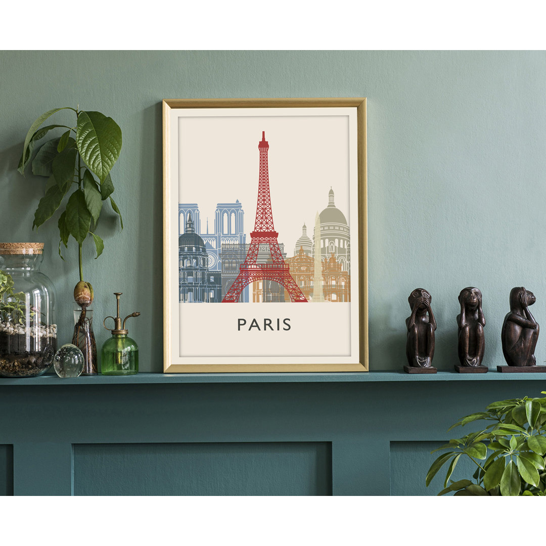 " Paris Illustration World Cities France Travel " Ebern Designs