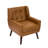 Jaqueze 35.3" H Faux Leather Upholstered Square Arm Accent Chair-1245556926