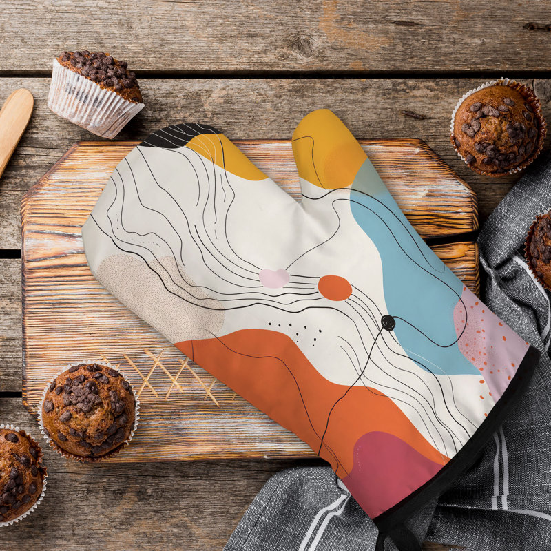 Gentle Leaves Oven Mitt Cotton Twill