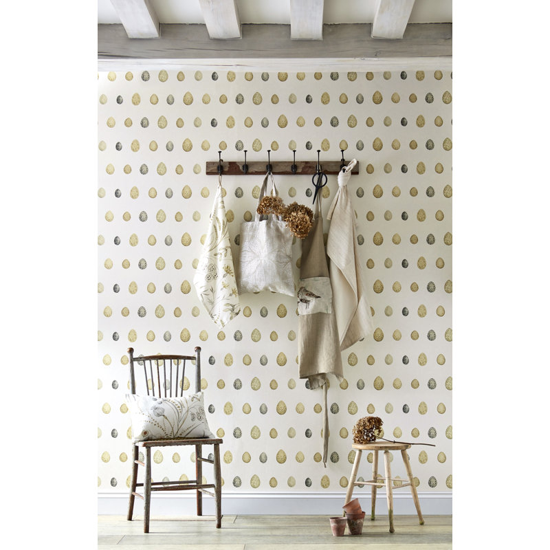 Nest Egg Wallpaper, Corn Graphite