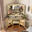 Ensemble de coiffeuse de maquillage moderne avec miroir et armoires Modern Corner-1920042442