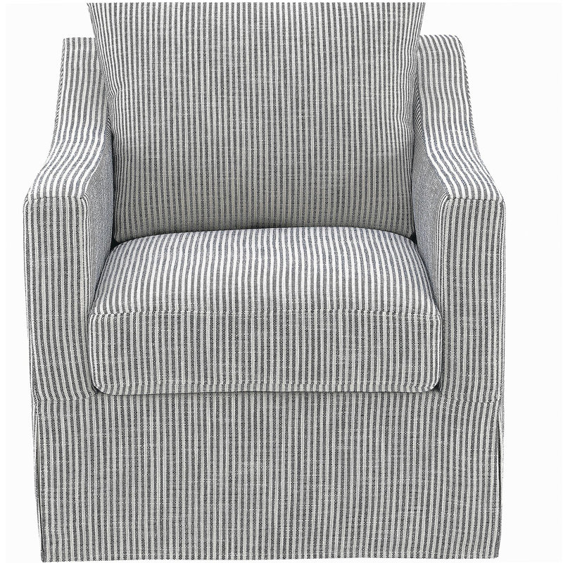 Fauteuil pivotant gris Merced
