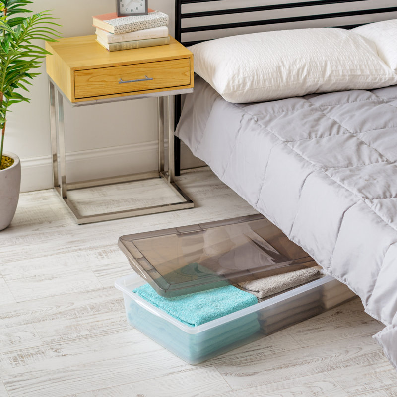 IRIS 41 Qt./10.25 Gal. Clear Plastic Underbed Storage