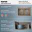 Ensemble d'évier de cuisine encastré à double cuve 50/50 Karran Quartz 33 "X 22"-54821662