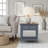 Wauneta 24" Fully Assembled Farmhouse End Table with Drawer & Shelf, Coastal Side Table with Felt-Lined Storage