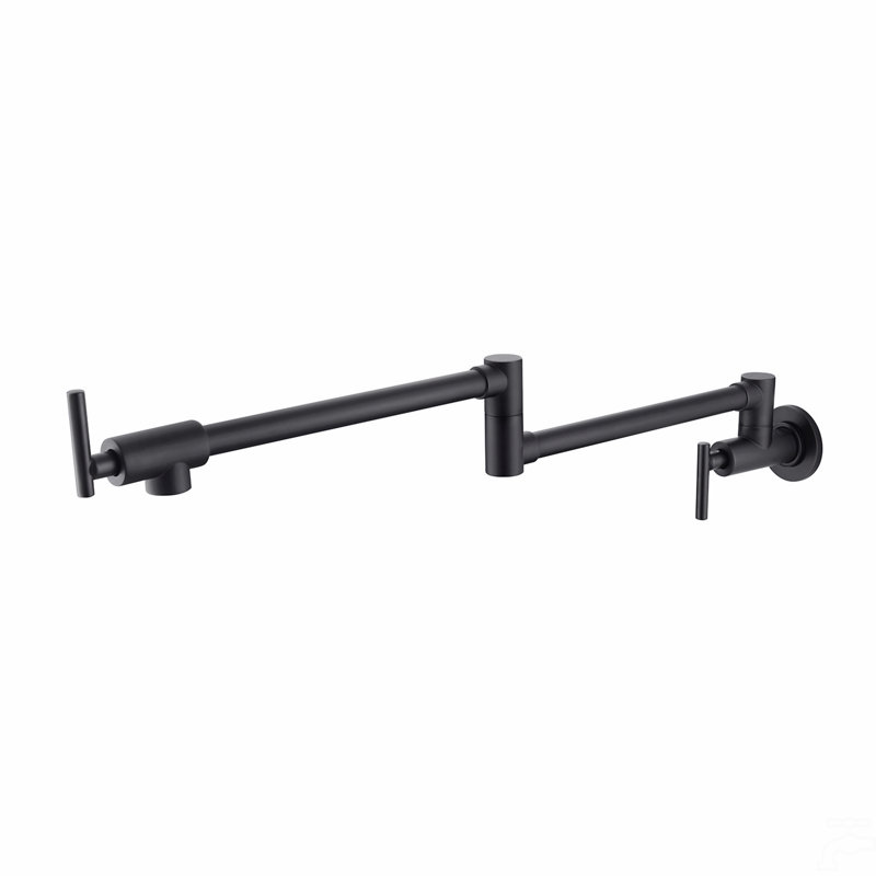Pot Filler Faucet Wall Mount, Matte Black