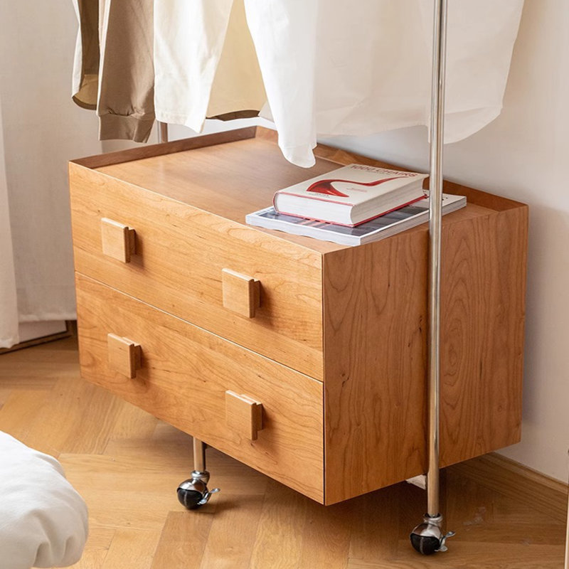 Hall Tree with Spacious Shelf with Drawers, Burlywood