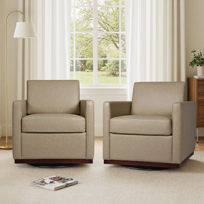 Fauteuil rembourré pivotant