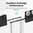 56"-60"W*58" H  Semi-Frameless Double Sliding Tub Door, Bypass Bathtub Shower, 1/4" (6Mm) Thick SGCC Tempered Glass Door,  Matte Black