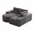 Chenille Fabric Sectional Sofa,No Assembly Required-1587792286