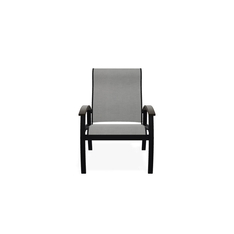 Chaise de patio Askar, Beachwood, Alliage Sunbrella®, Noir texturé