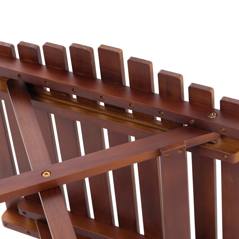 19.6'' Solid Wood Rectangular Folding Table