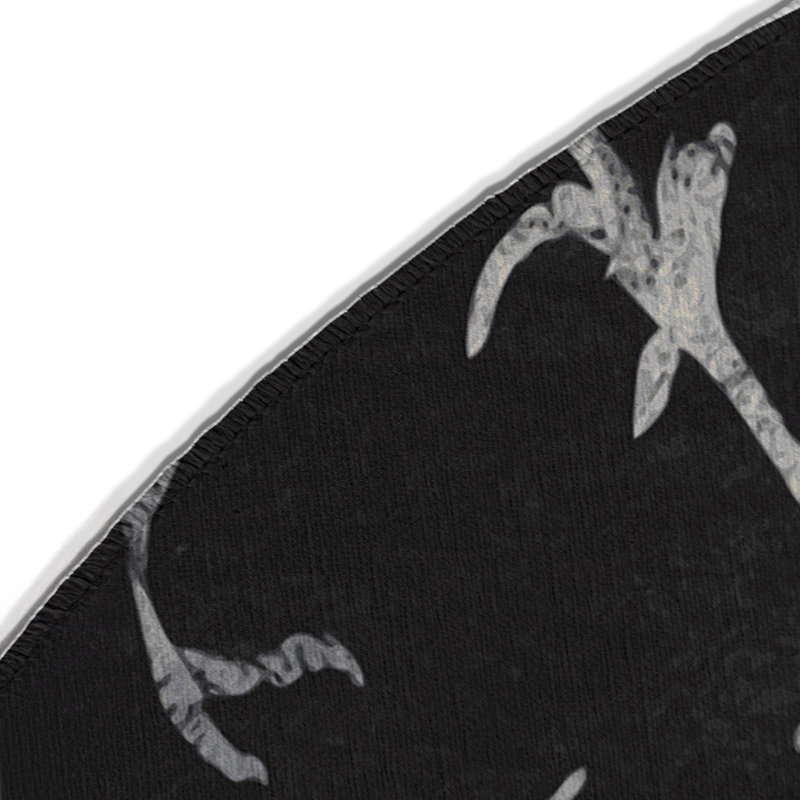 Tapis intérieur et extérieur Phantom Bloom, Rond 5 pi