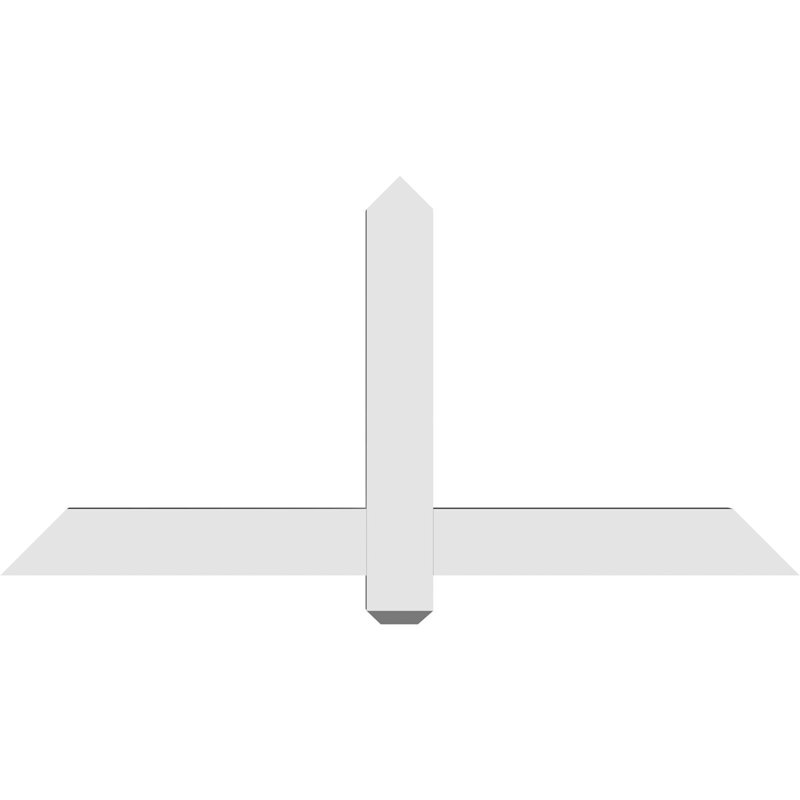 Support à pignon en uréthane Eugene, L 48 po x H 24 po, P 4 po x F 6 po