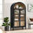 Nolan 74" Tall Arched Storage Display Cabinet-107335493