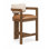 Tabouret de comptoir revêtu de tissu texturé Ravina