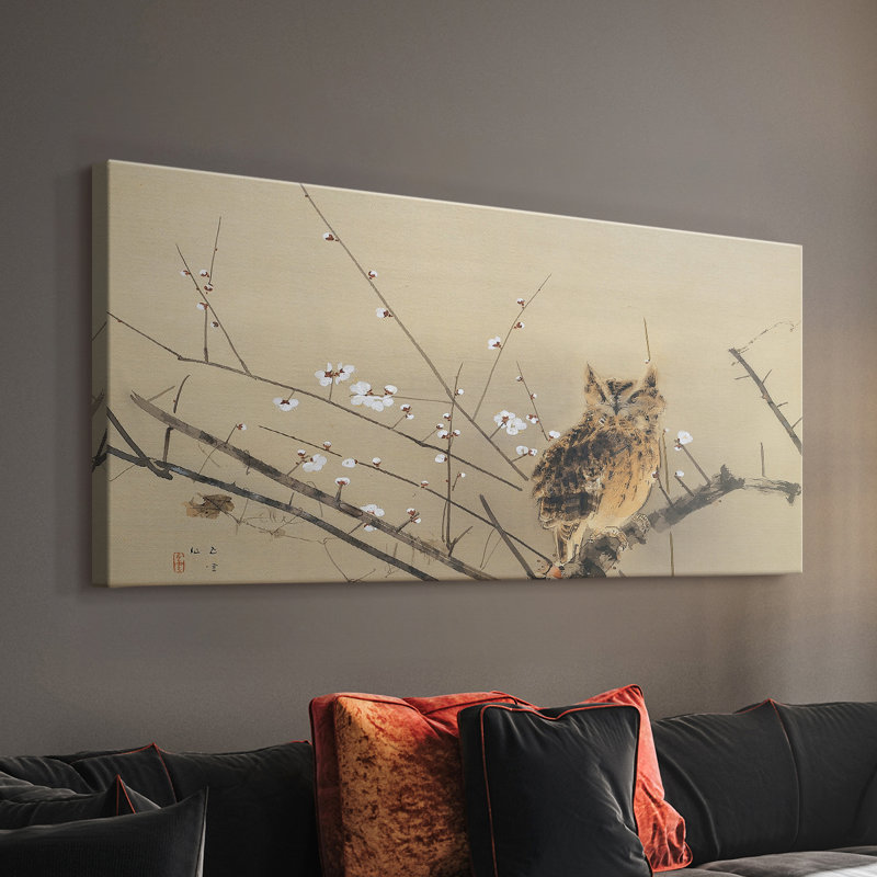 Paysage, série CC CC-XXVVII, toile tendue avec châssis, prête à être accrochée, H 16 po x l 32 po