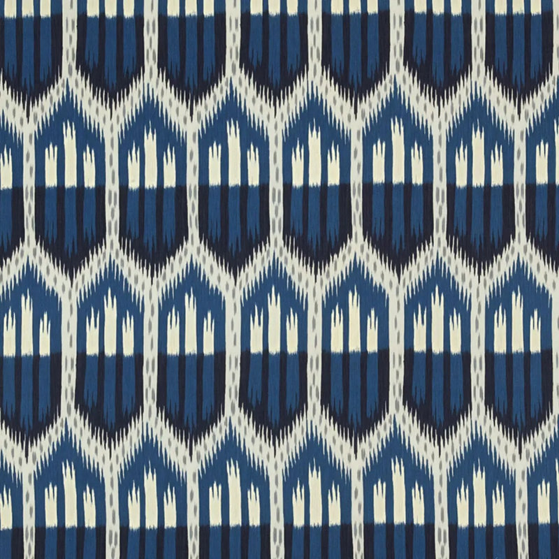 Bukhara Ikat Fabric, Indigo