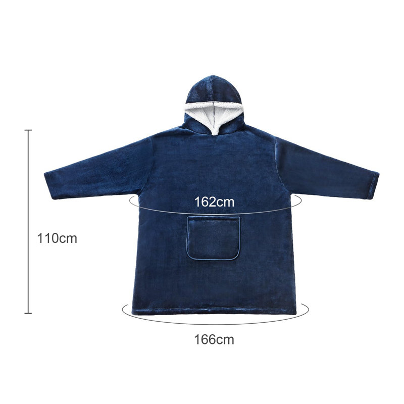 Ashtola Throw Blanket, Navy Blue