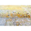 Abstract Area Rug in Gold/Charcoal