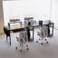 L-Shaped Metal Base Computer Desk