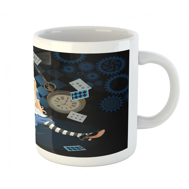 Grande tasse à café alice in wonderland