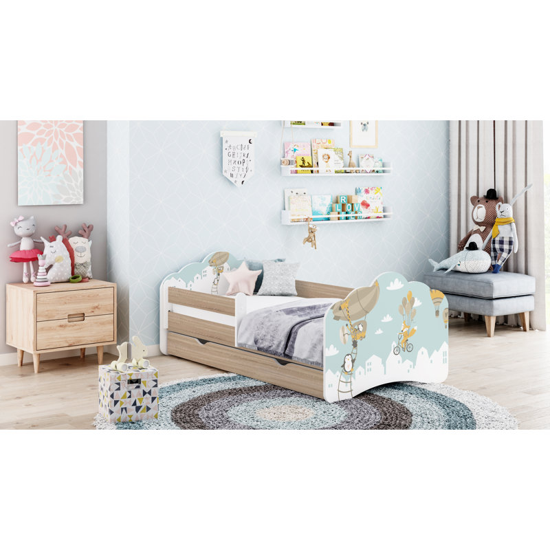 Essex Kids UK Toddler - DE 70 X 140 Cm with Drawers, Sonoma Oak