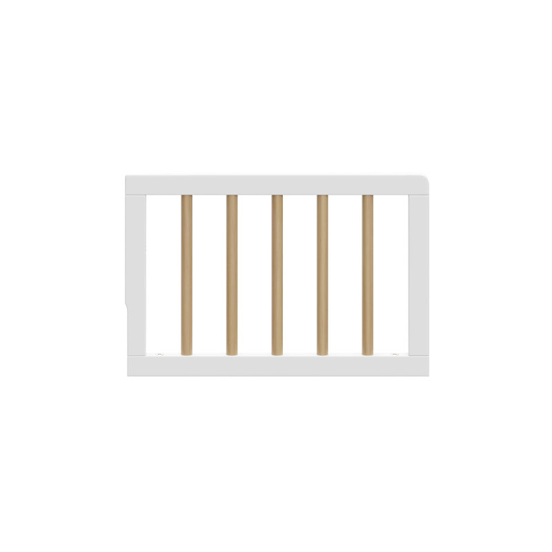 Barrière de lit pour tout-petit (chevilles), Blanc / Bois flotté