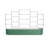 17" Tall 10 In 1 Modular Metal Outdoor Raised Garden Bed With Trellis-111565796-111565799