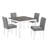 Compact 5-Piece Dining Set with Space-Saving Design