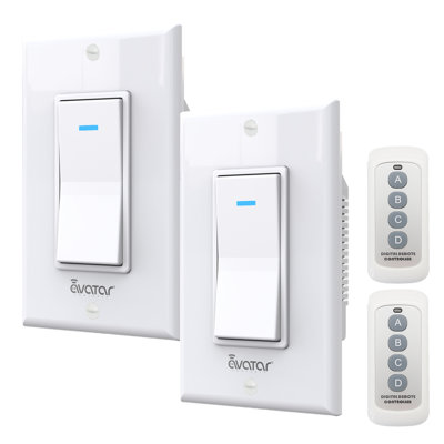 Ensemble de télécommande pour interrupteur unipolaire encastré sans paquet Wi-Fi ou application nécessaire