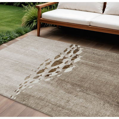 Tapis tissé à la machine HomeRoots